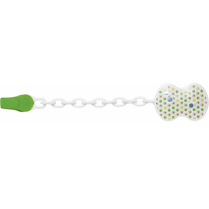 Clip Chicco Con Catenella Verde