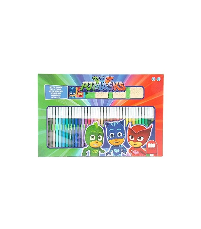 Confezione 36 Pennarelli Pj Masks