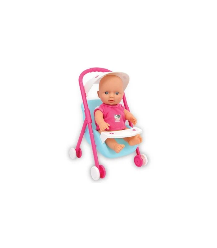 Love Bebe Bambola Con Mini Passeggino