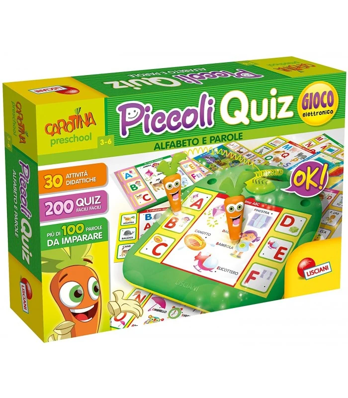Carotina Piccoli Quiz Alfabeto E Parole