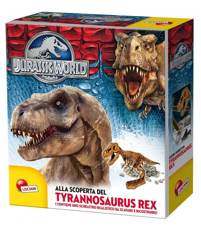 Jurassic World Libro T-Rex Con Scheletro Da Ricostruire