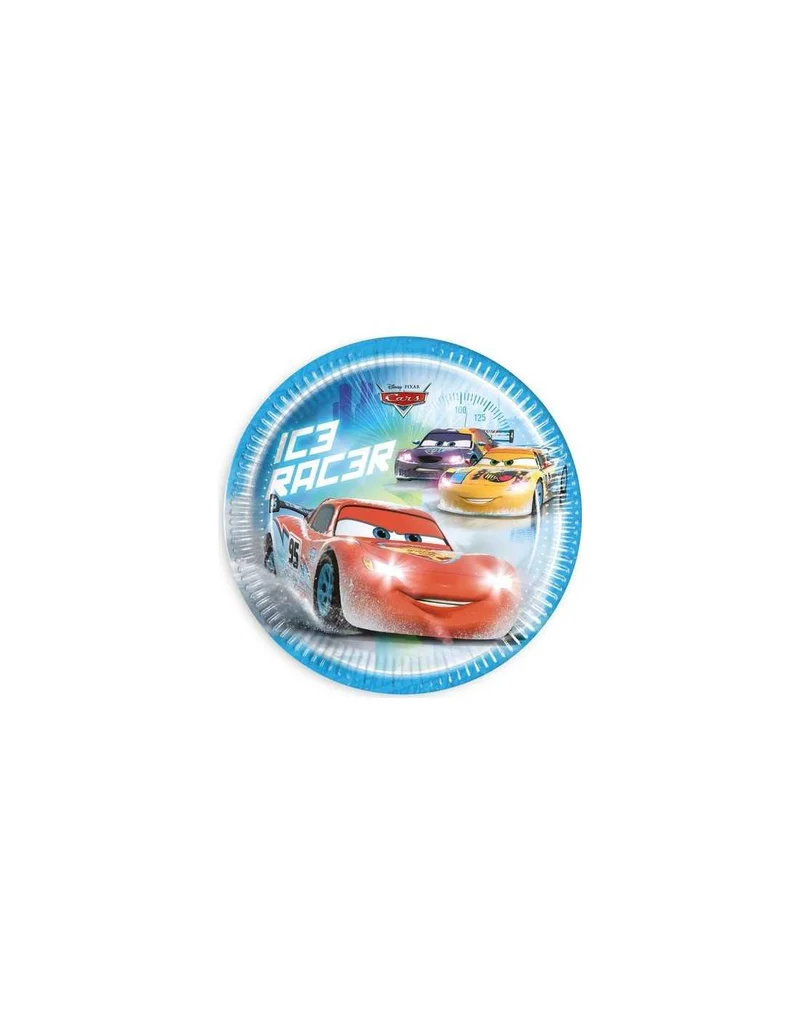 Cars Ice - 8 Piatti In Carta Da 20 Cm