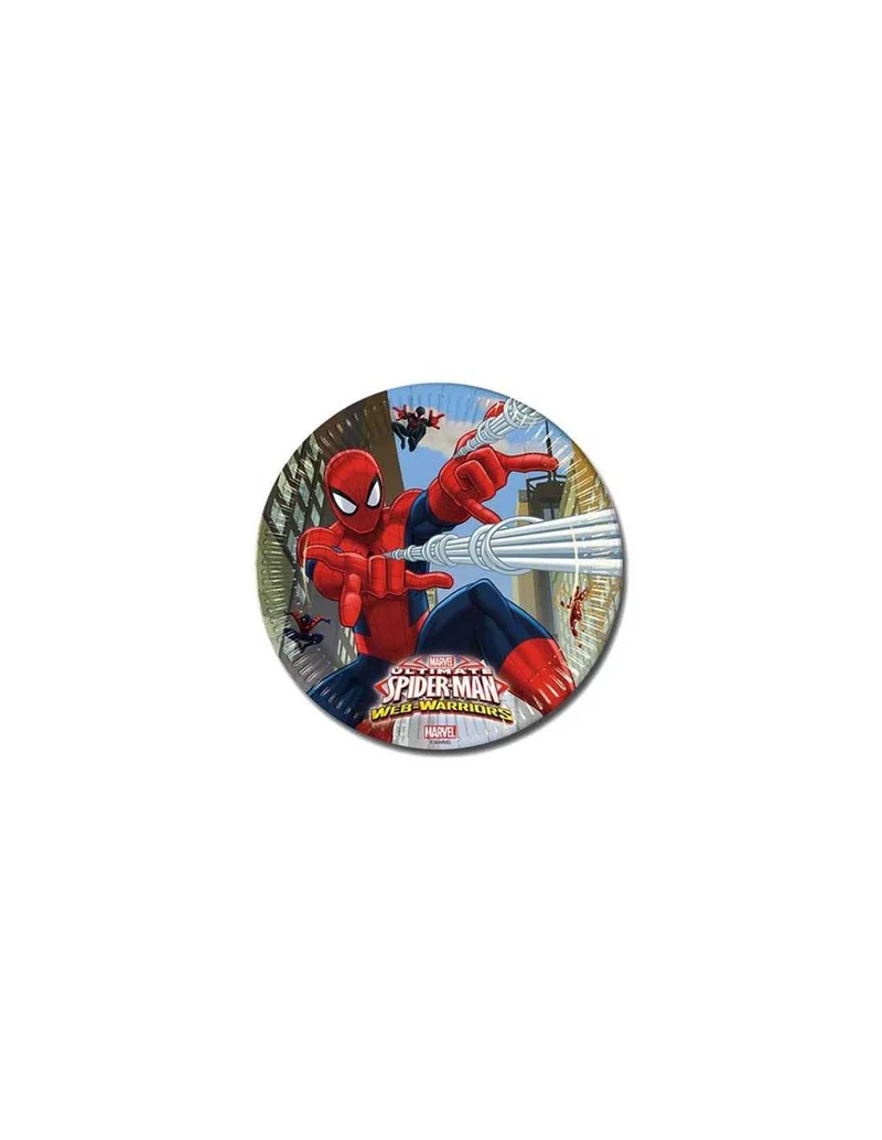 Ultimate Spider-Man - 8 Piatti In Carta Da 23 Cm