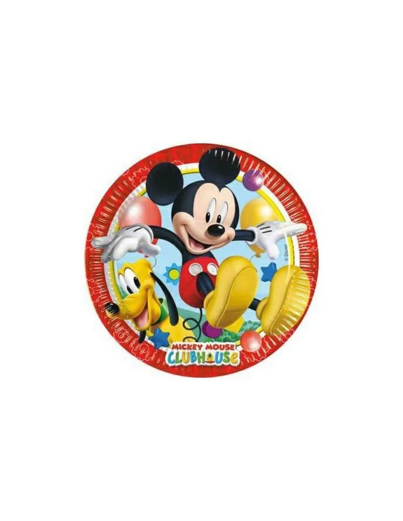 Topolino Clubhouse - 8 Piatti In Carta 23 Cm
