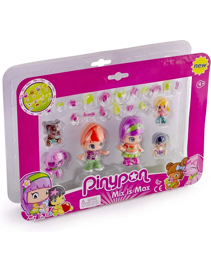 Pinypon Set 6 Personaggi E Accessori