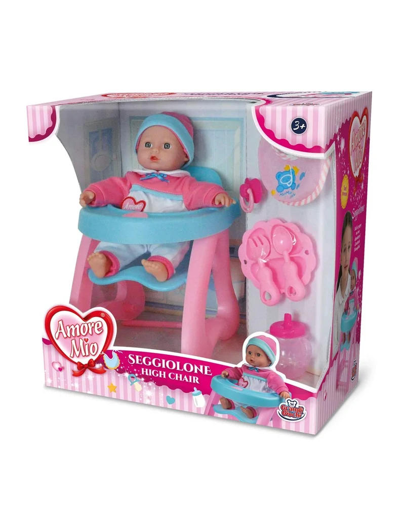 Amore Mio Seggiolone Con Bambola E Accessori
