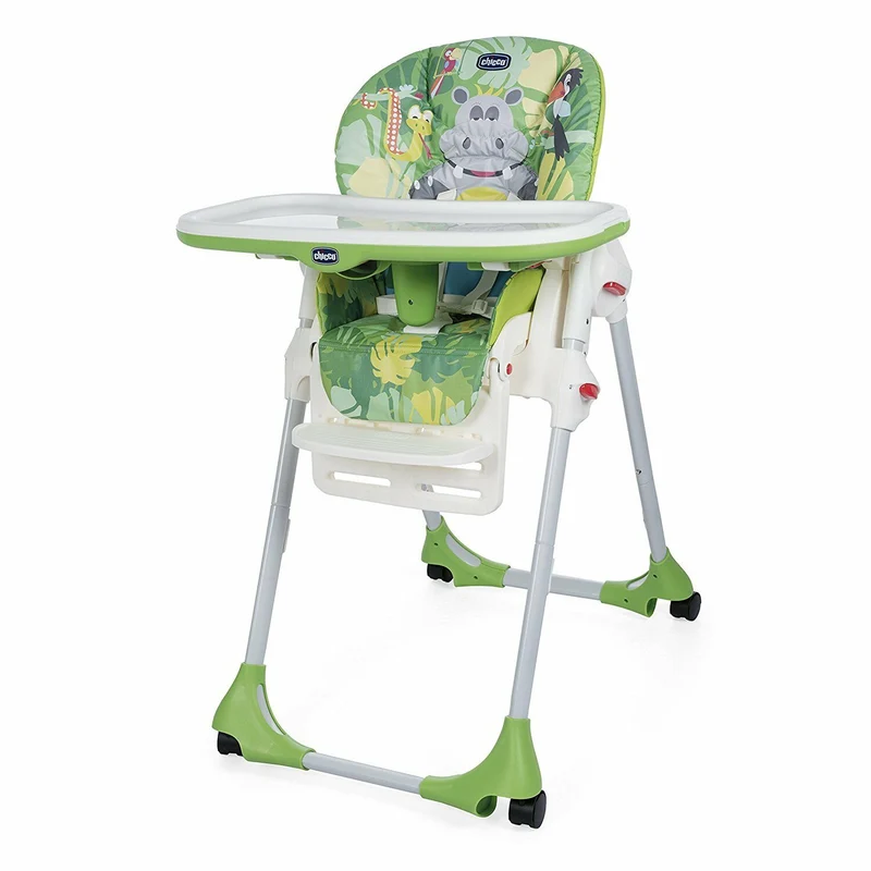 Chicco Seggiolone Polly Easy 4 Ruote Happy Jungle