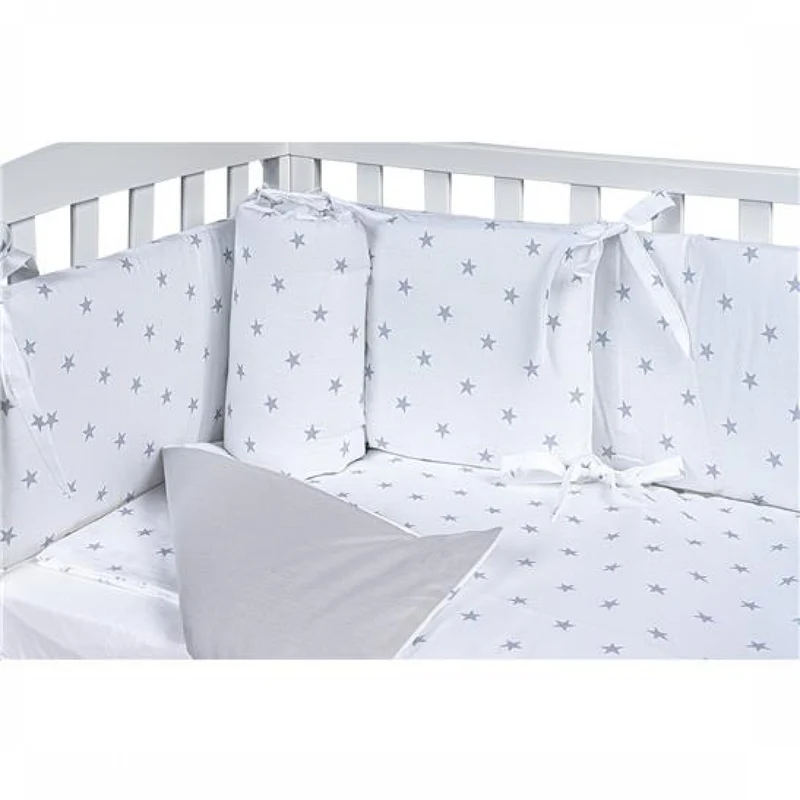 Completo Piumone Per Lettino Picci Lella Stelle Grigio