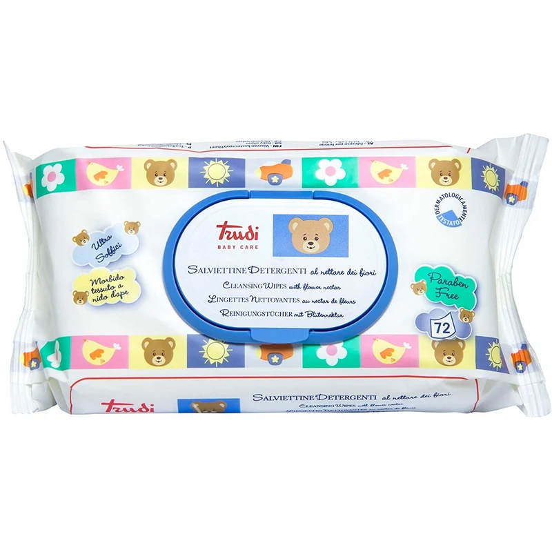 Salviettine Detergenti Trudi Al Nettare Dei Fiori 72 Pz