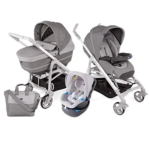 Chicco Love Up Passegino Duo, Titanium Grigio