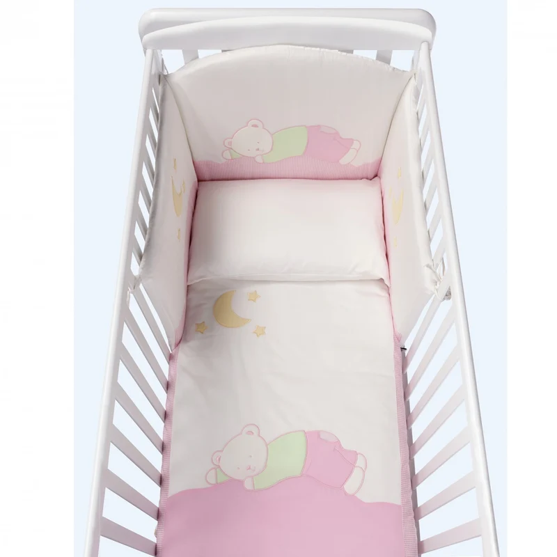 Mibb Completo Piumone Sfilabile Nuvoletta Rosa
