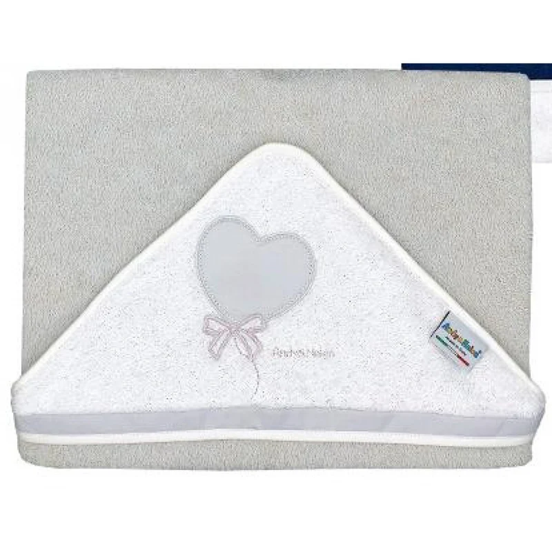 Accappatoio A Triangolo Andy & Helen Ricamato D36 Grigio