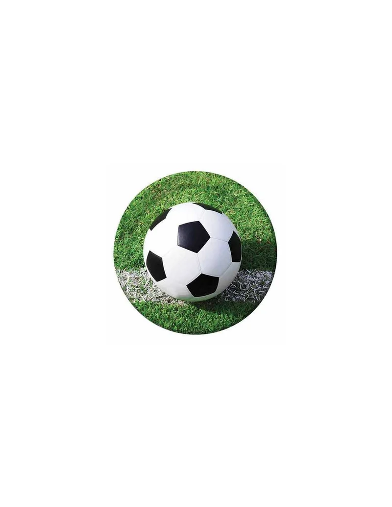 8 Piatti In Carta Calcio Fanatic Soccer 23 Cm