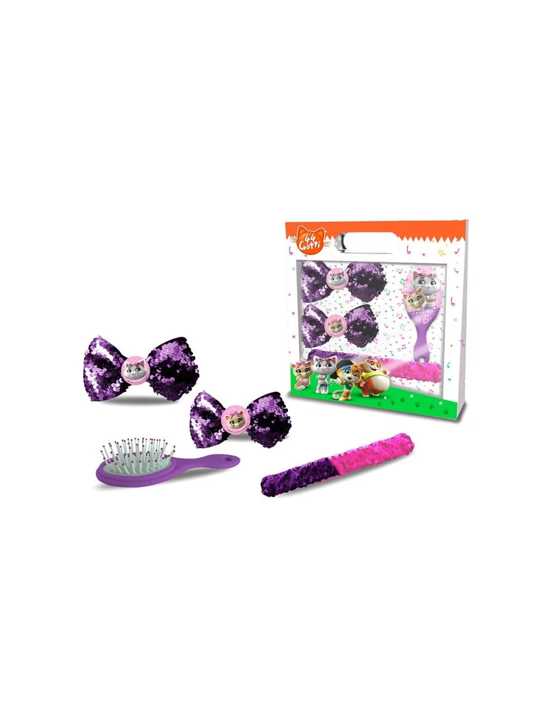 44 Gatti - Set Accessori Per Capelli Con Spazzola