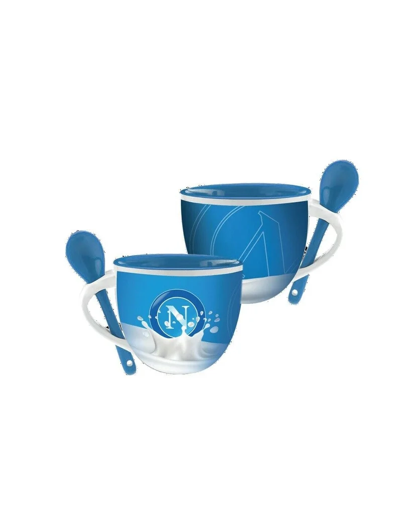 Ssc Napoli Tazza In Ceramica Con Cucchiaio