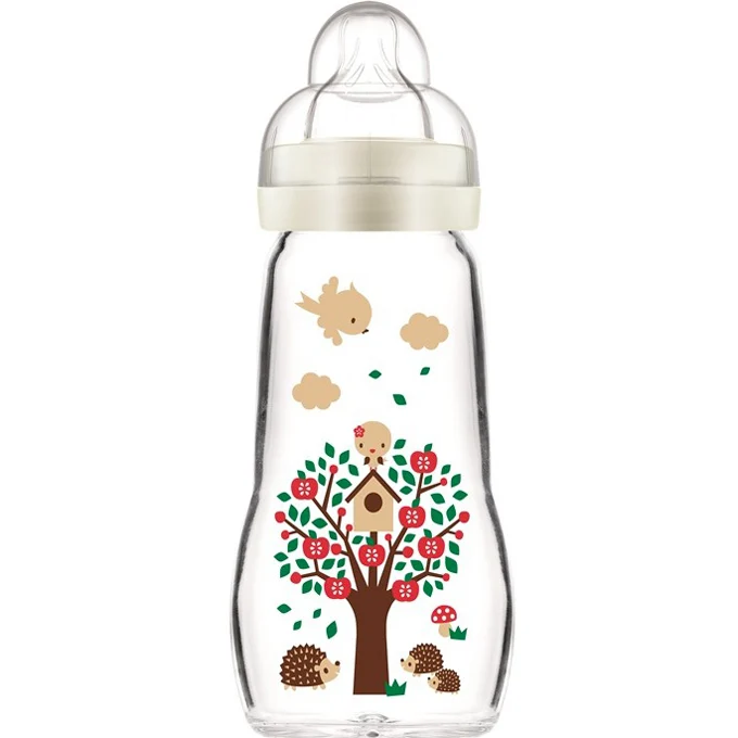 Biberon Mam Feel Good Vetro 2m+ 260 Ml Bianco