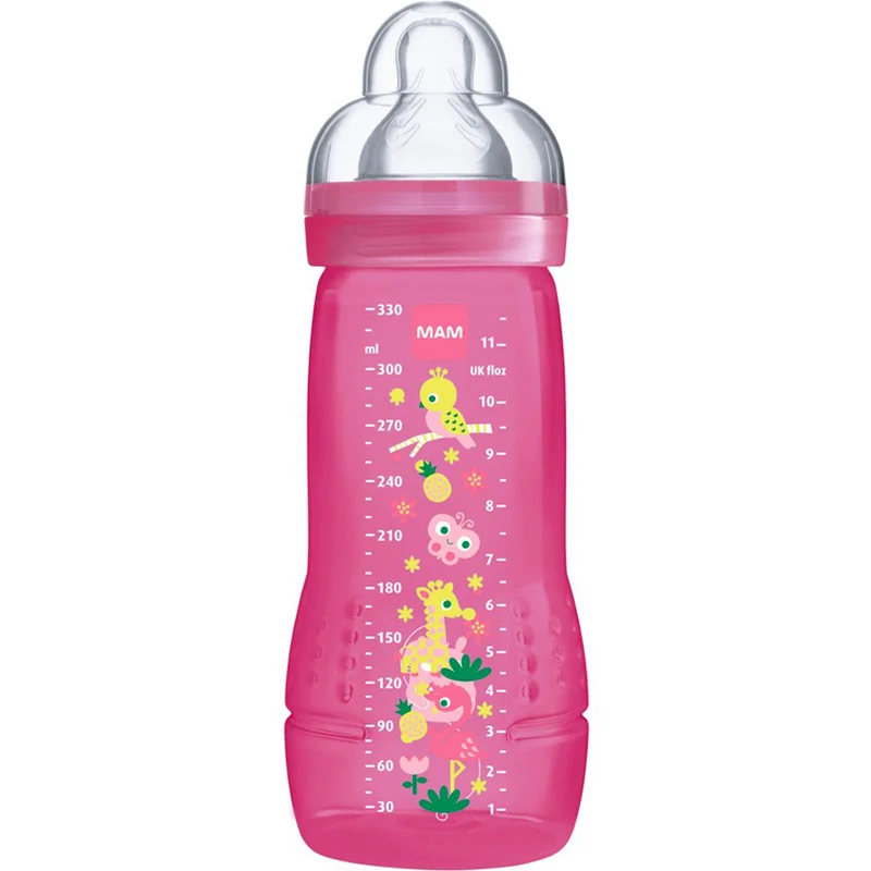 Biberon Mam Baby Bottle 4m+ 330 Ml Jungle Fucsia