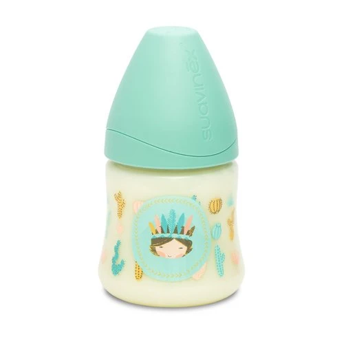 Biberon Suavinex 150ml Con Tettarella In Lattice Flusso Variabile 3p +0m Indio Boy
