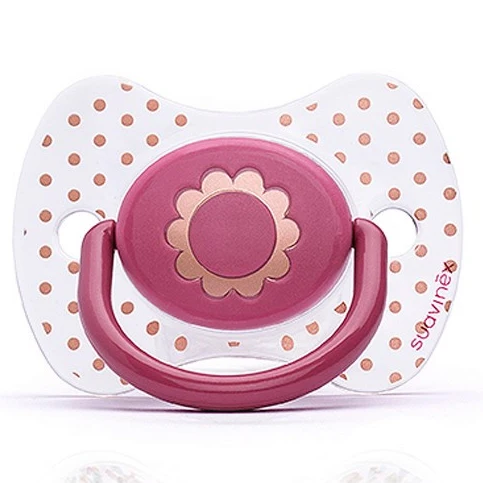 Succhietto Suavinex Fisiologico Silicone +12m Haute Couture Fiore Rosa Scuro