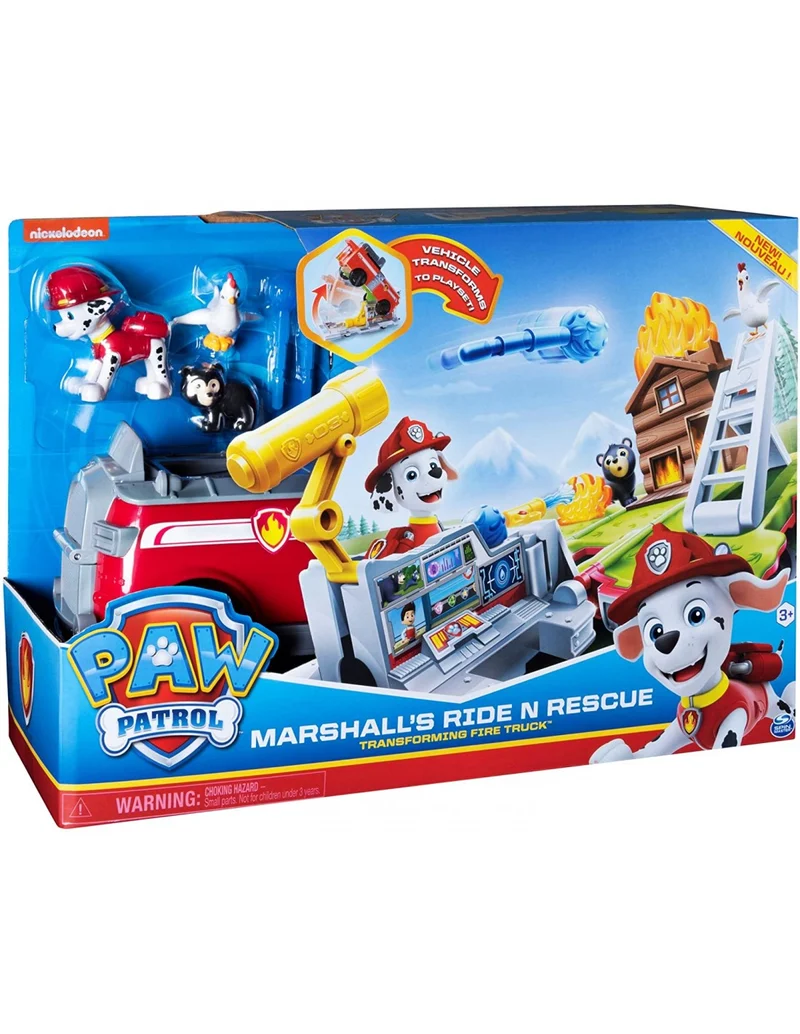 Paw Patrol Marshall Ride N Rescue Trasforming Fire Truck