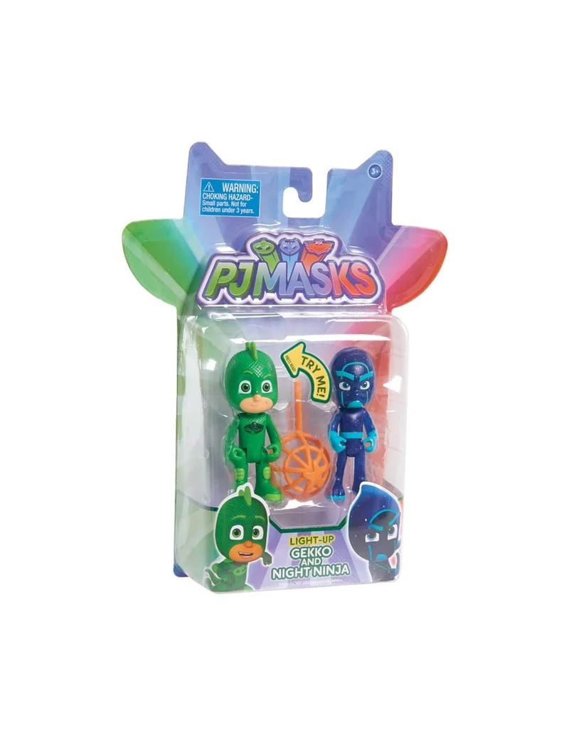 Pj Masks Personaggi Gekko E Night Ninja Con Luci