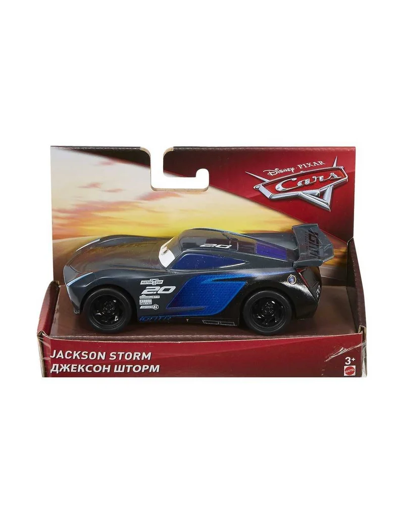Disney Cars - Veicolo Schiaccia E Sfreccia Jackson Storm