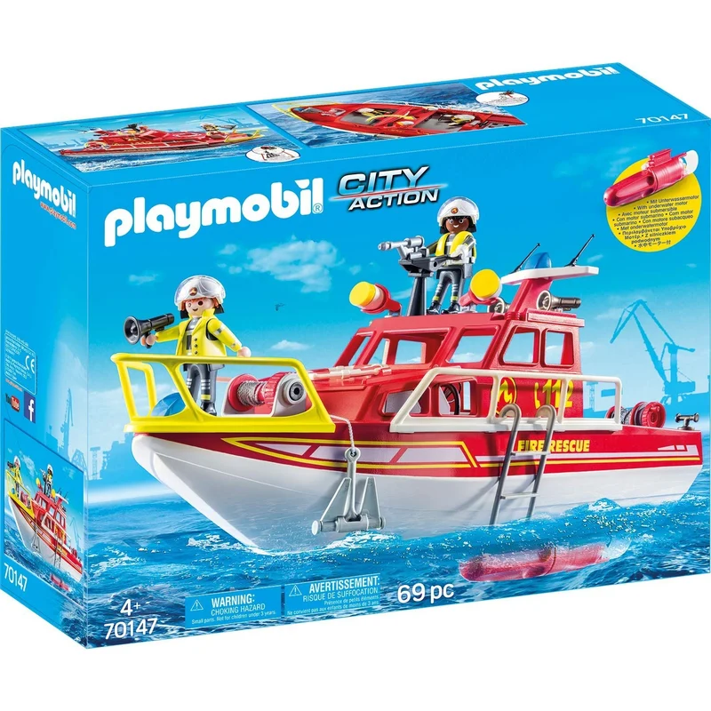 Barca Dei Vigili Del Fuoco Playmobil City Action