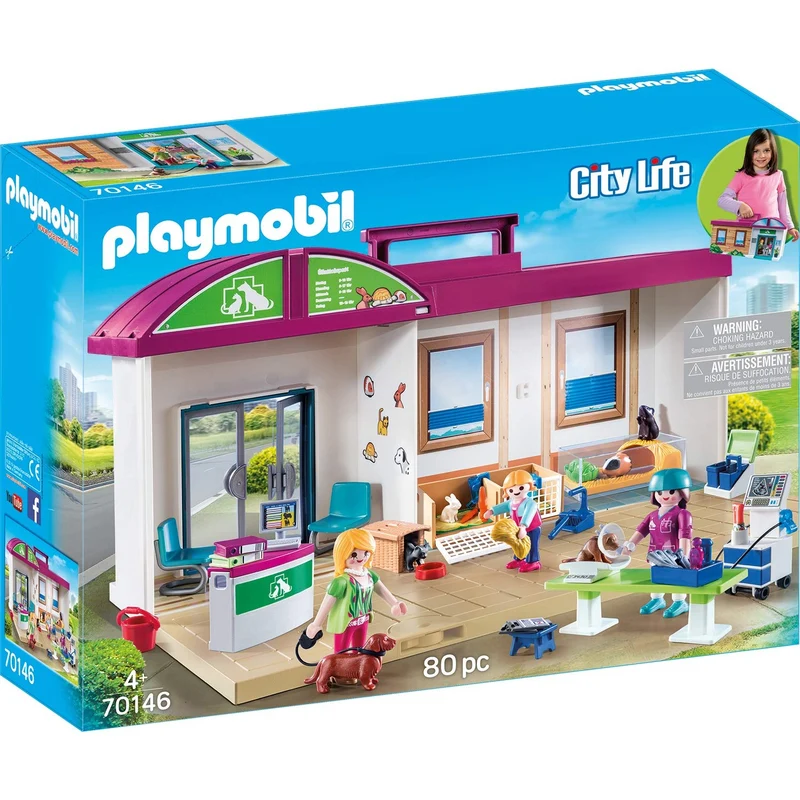 Clinica Veterinaria Portatile Playmobil City Life