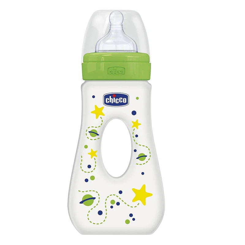 Biberon Benessere Chicco 240ml Flusso Veloce 4m+ Silicone Verde