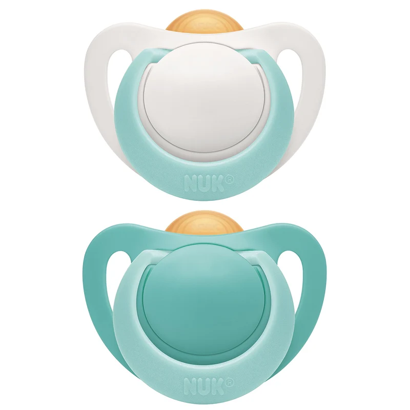 Succhietto Nuk Genius Caucciã¹ 2 Pezzi 18-36 M Bianco E Turchese
