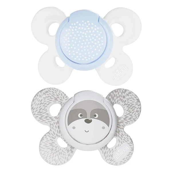 Succhietto Chicco Physio Comfort Silicone 2pz Bianco Beige 0-6m