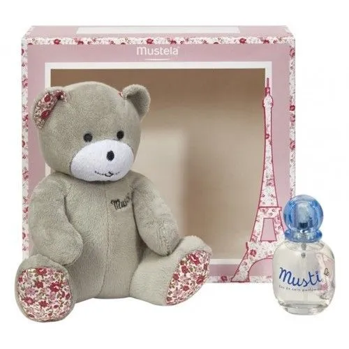 Cofanetto Mustela Acqua Profumata Musti Con Peluche Rosa