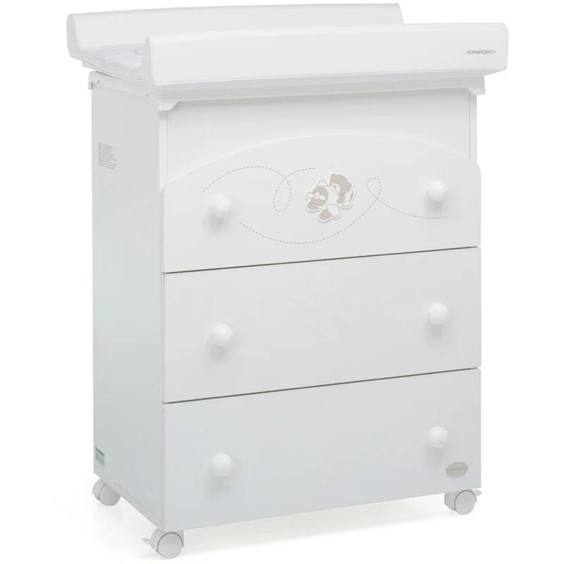 Cassettiera Fasciatoio Foppapedretti Babyfly Bianco