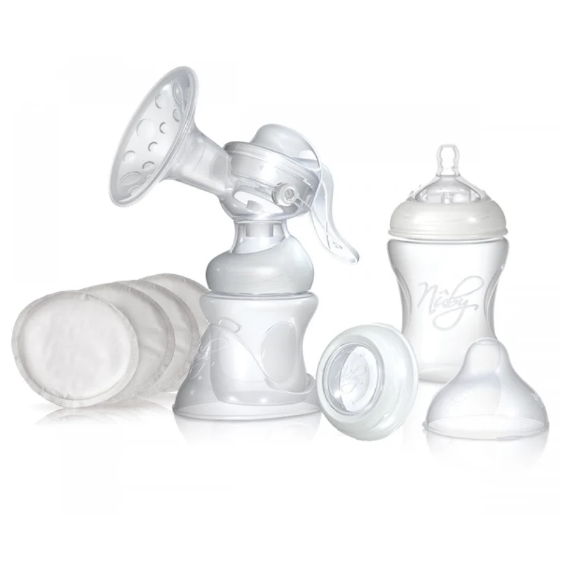 Set Tiralatte Manuale Nuby Softflex + 12 Coppette Assorbilatte