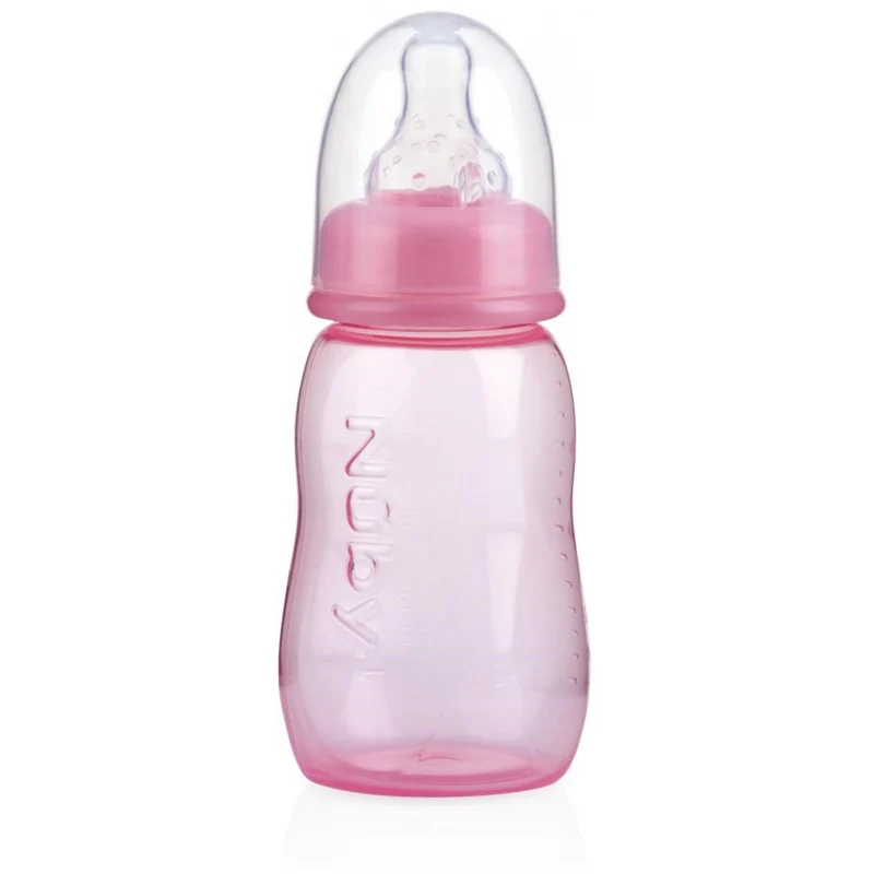 Biberon Nuby Tettarella Anticolica Silicone 150ml Rosa