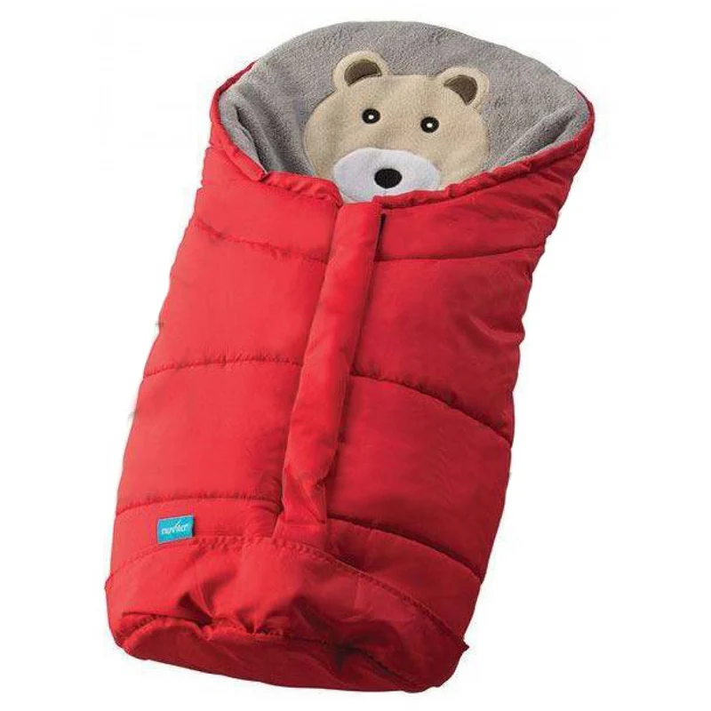 Sacco Per Seggiolino Auto Gr.0 E Carrozzina Nuvita Ovetto Cuccioli Bear Red Gray