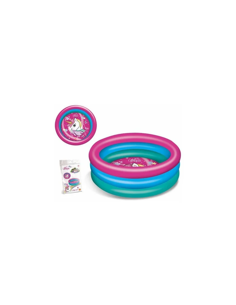 Piscina 3 Anelli Unicorno 100 Cm