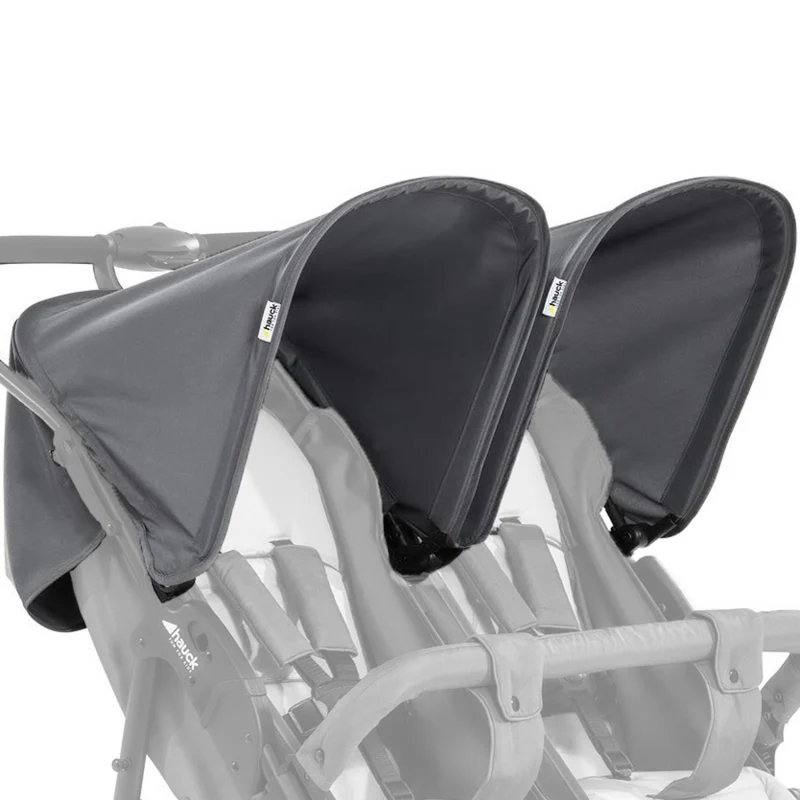 Cappottine Passeggino Gemellare Duo Roadster Hauck Grey/Silver