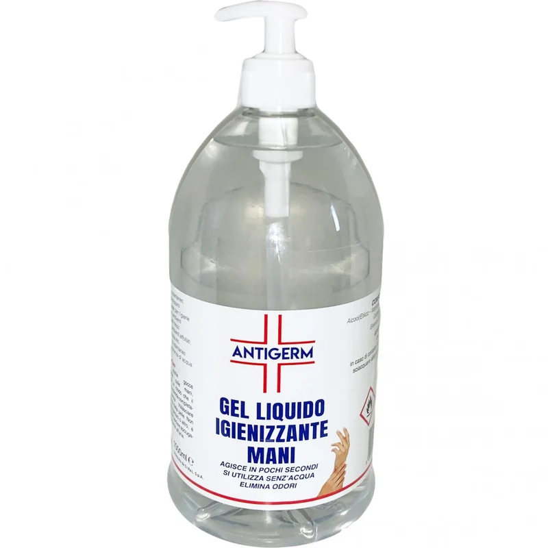 Gel Igienizzante Mani 70% Alcool Antigerm 1 Litro