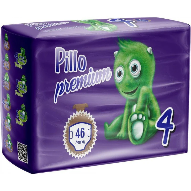 Pannolini Pillo Premium Taglia 4 Maxi 7-18kg 46 Pz