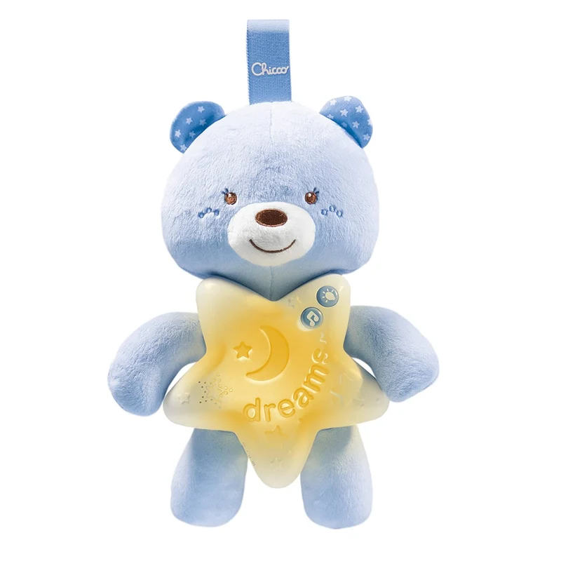 Peluche Chicco First Dreams Goodnight Bear Azzurro