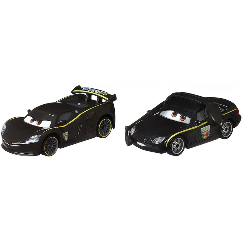 Macchinine Disney Cars Lewis Hamilton & Bruce Boxmann 2 Pz