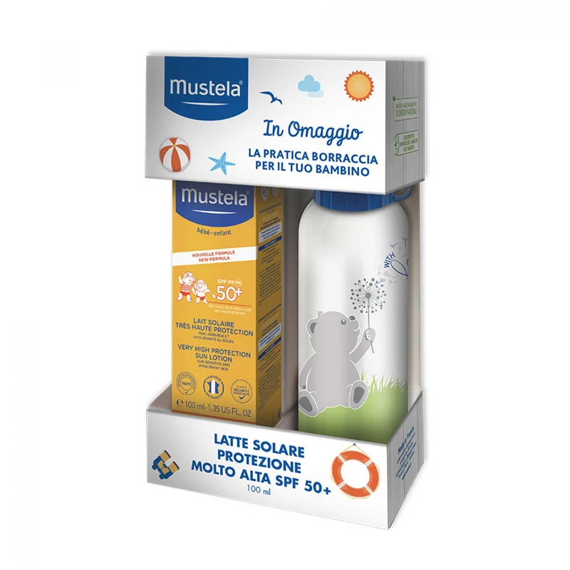 Kit Mustela Latte Solare Spf 50+ 100 Ml Con Borraccia
