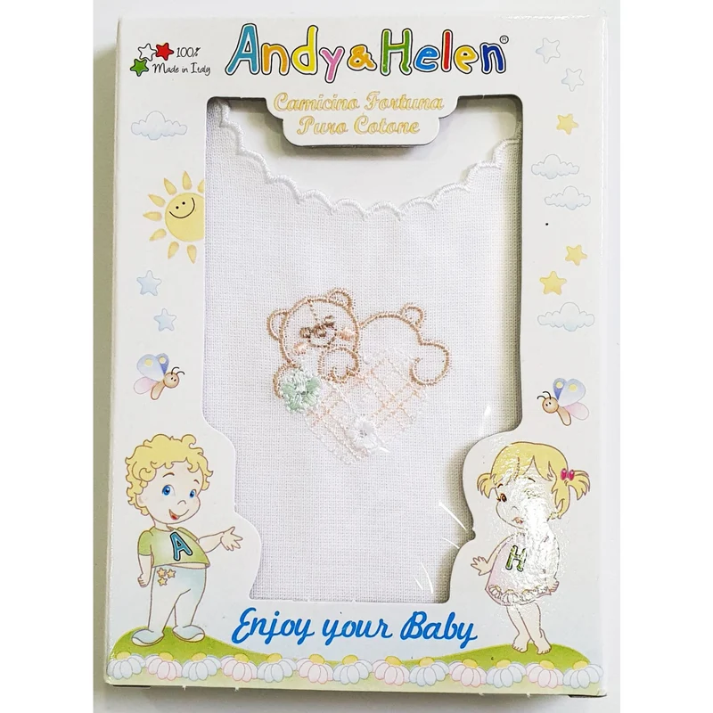 Camicino Andy & Helen Fortuna Pura Cotone Orsetto
