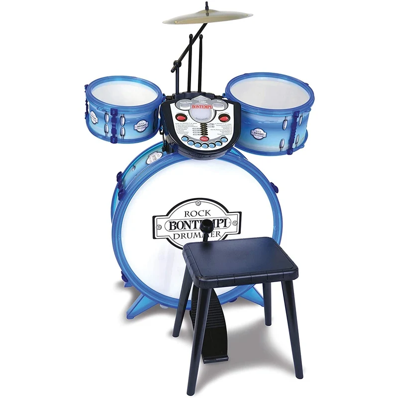 Batteria Bontempi Con Partner Elettronico Blu