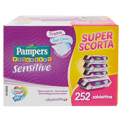 Salviettine Pampers Sensitive Formato Convenienza 252 Pz