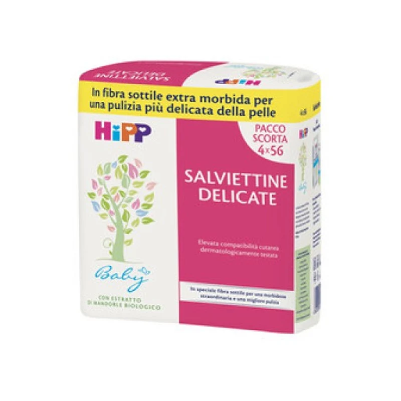 Hipp Salviettine Delicate , 4 Confezioni