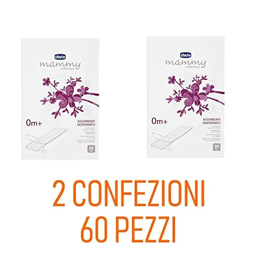 Chicco Assorbenti Post Parto Confezione Doppia , 60 Pz