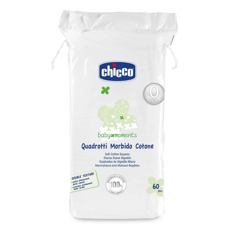Chicco Salviette Quadrotti In Cotone - 1 Pacco