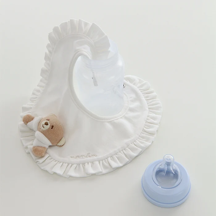 Biberon Con Bavaglino Nanan Tato Azzurro